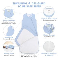 HAPIU safety zipper garage protects baby's face during sleep.