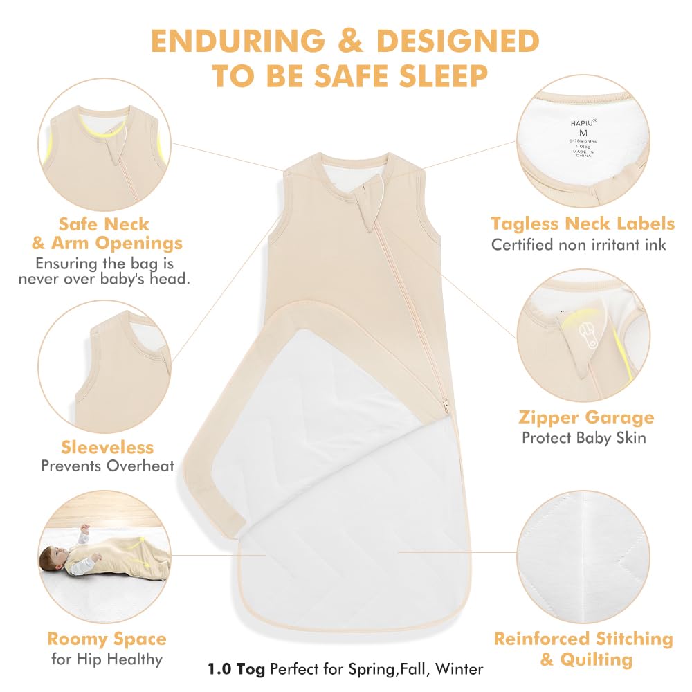 HAPIU safety zipper garage protects baby's face during sleep.