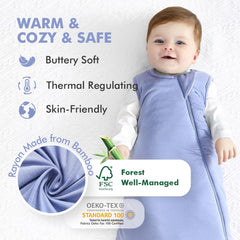 HAPIU two-way zipper sleep sack enables easy diaper changes.
