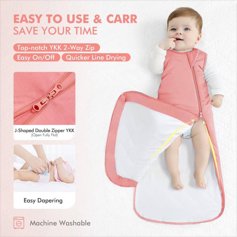 HAPIU wearable blanket with 2-way zipper for quick diaper changes