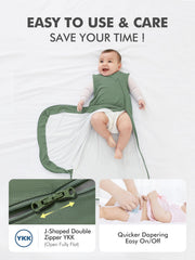 HAPIU wearable blanket with extra leg room in dark forest green