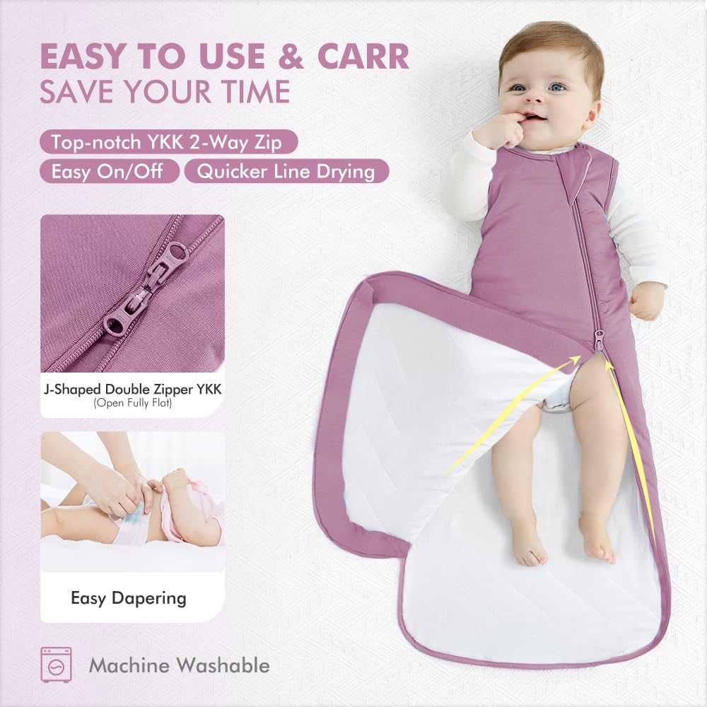 HAPIU 2-way zipper close-up enables quick diaper changes.
