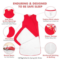 HAPIU wearable blanket with safe neck openings