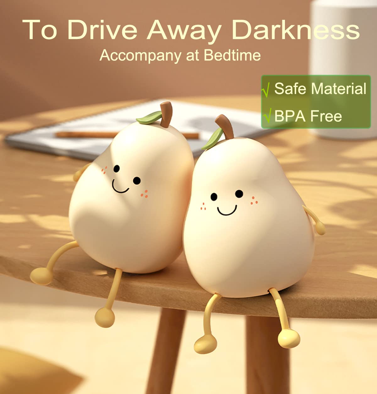 HAPPYBAG kawaii fruit night light decor adds charm to the nursery