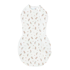 Happiest Baby Sleepea Comforter Swaddle front view with soft organic cotton for cozy naps