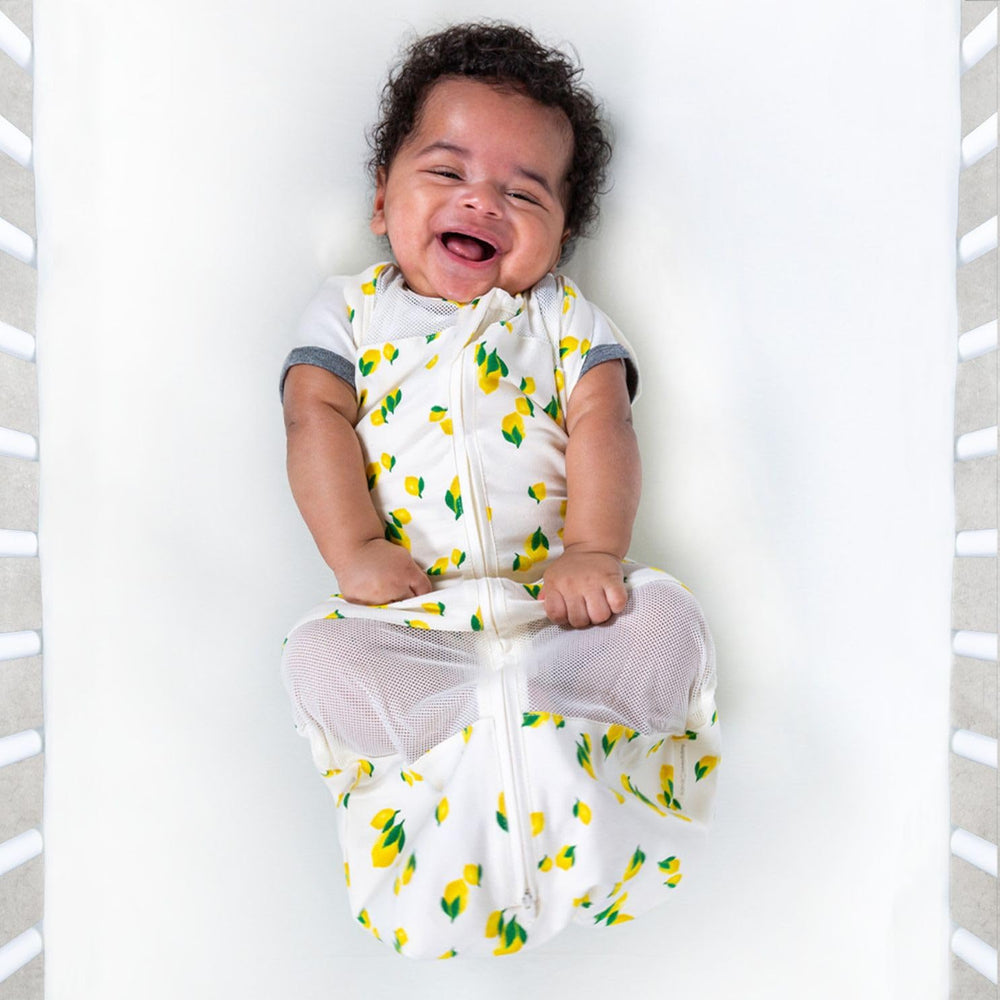 Happiest Baby Sleepea swaddle inner flaps provide snug womb-like embrace for comfort.