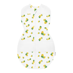 Happiest Baby Sleepea swaddle packaging highlights premium organic cotton and safety-focused design.