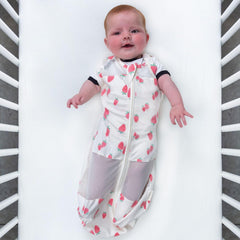 Happiest Baby Sleepea Velcro close-up showing secure, escape-proof swaddle design