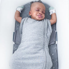 Happiest Baby SNOO Comforter Sack graphite small two-way zipper enabling easy diaper changes