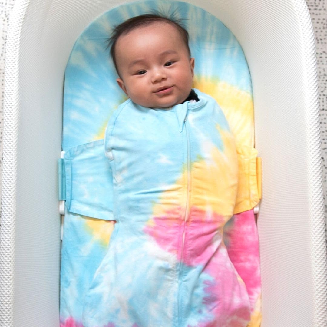 Happiest Baby SNOO Sleep Sack featuring breathable shoulders and legs mesh.