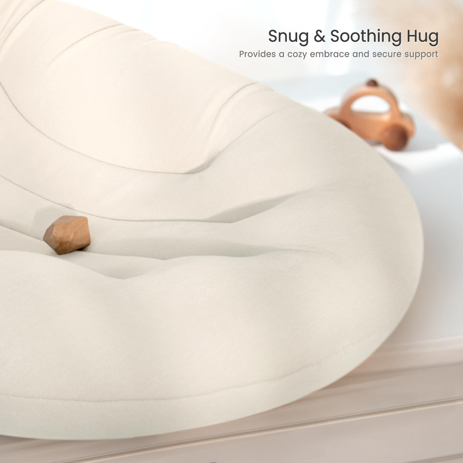 Happle Sunny breathable cotton lounger keeps delicate skin cool and comfy.