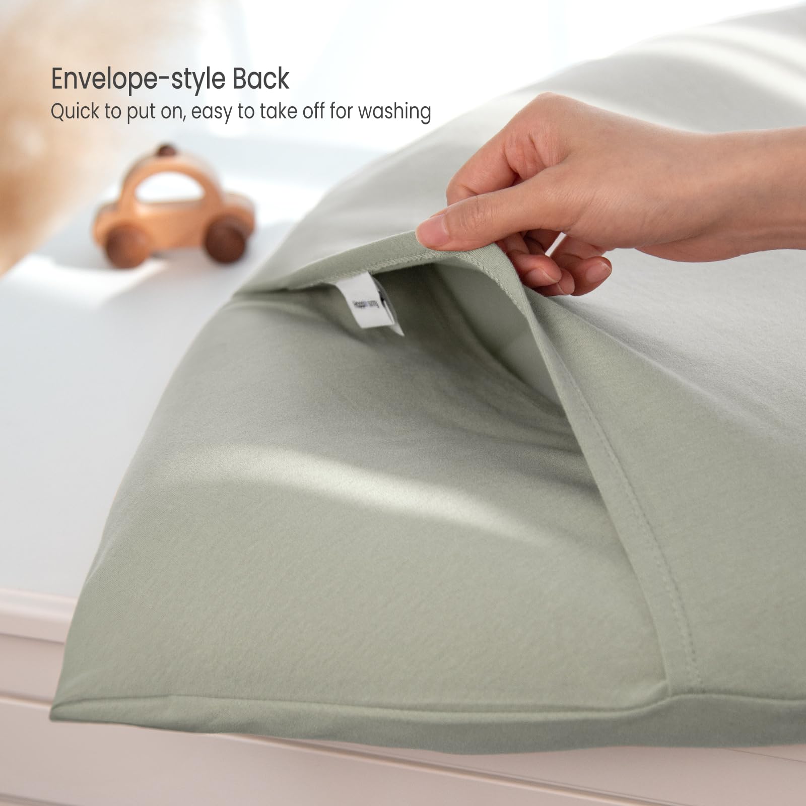 Machine-washable Happle Sunny lounger cover retains softness after washes