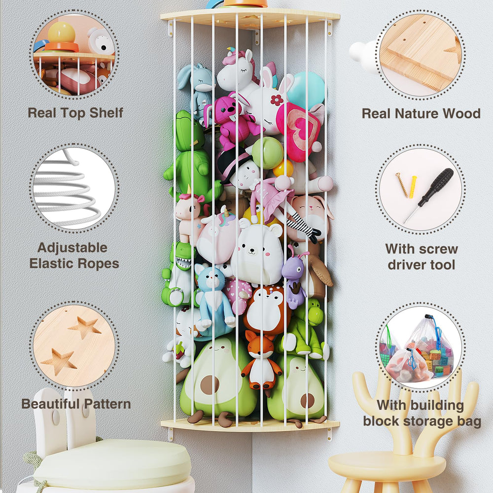 Happnear solid pine wood construction emphasizes durability and natural look.