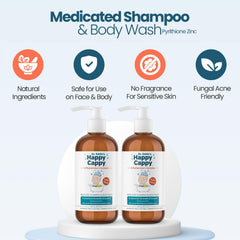 Happy Cappy cradle cap relief close-up shows targeted scalp care