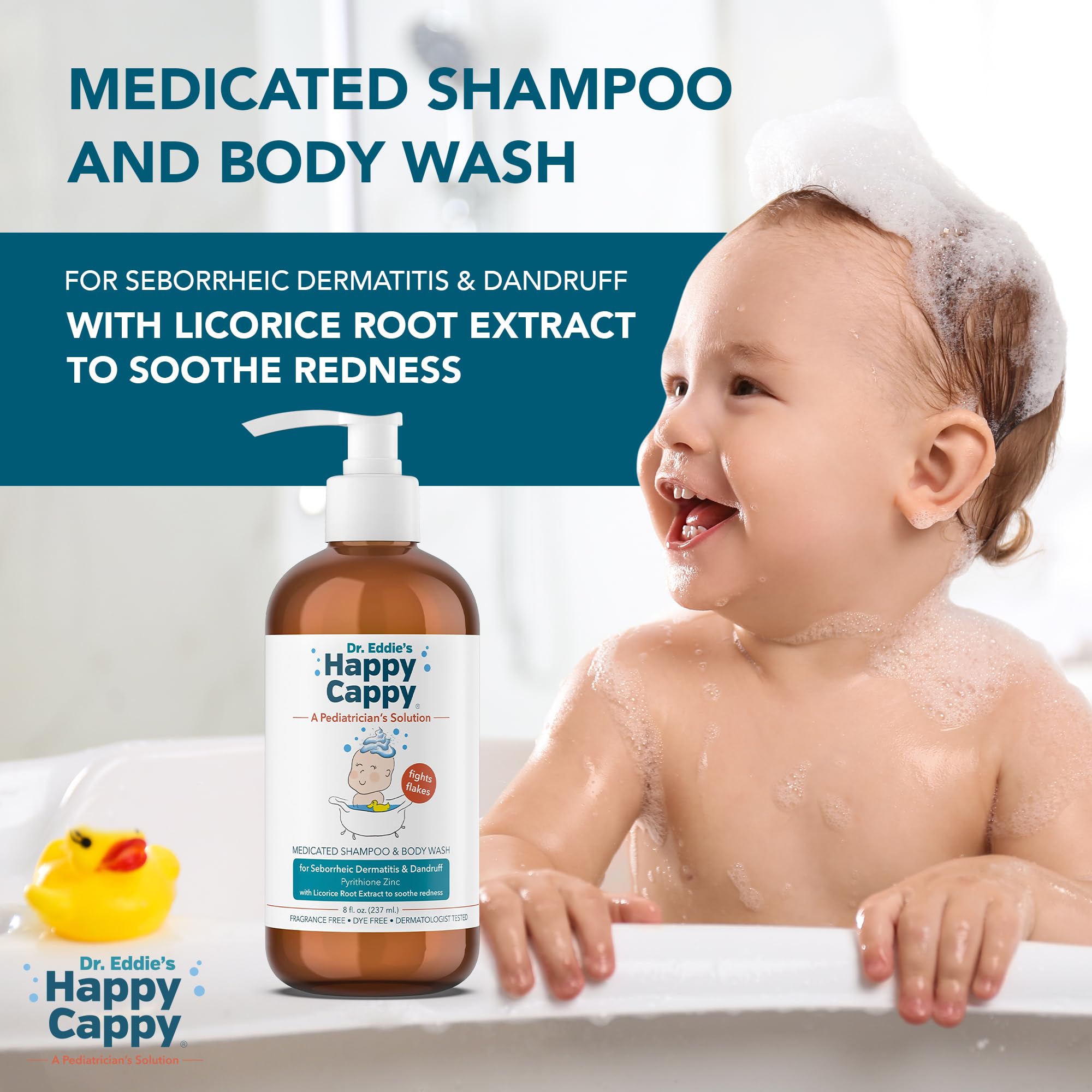 Happy Cappy packaging box shown for easy daily bath routine