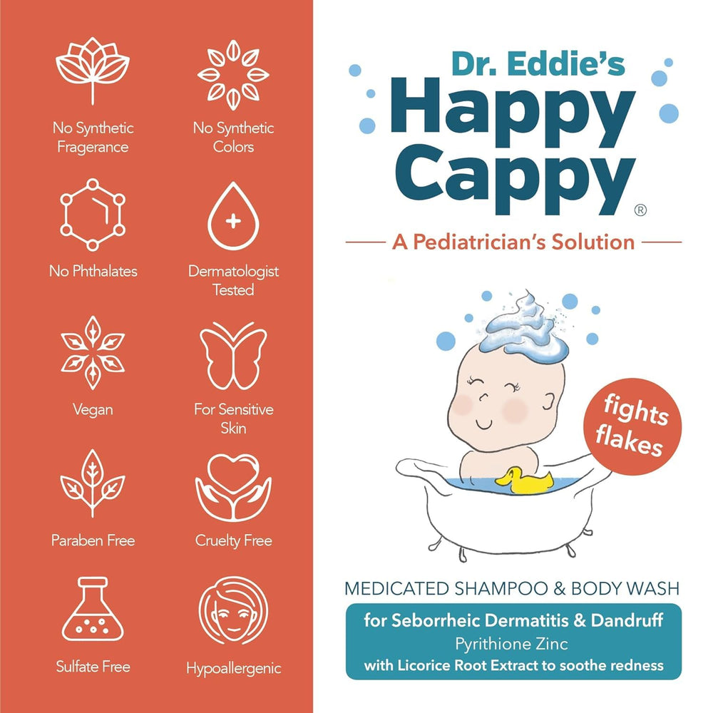 Happy Cappy dermatologist-tested seal on bottle