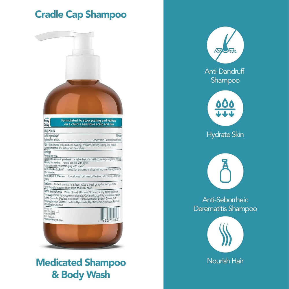 Happy Cappy fragrance-free formula label highlighting sensitive skin care