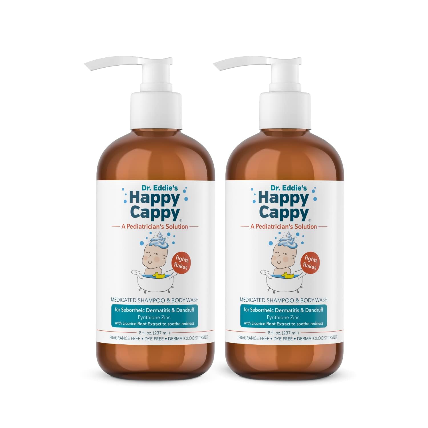 Happy Cappy Medicated Shampoo bottle for gentle scalp care