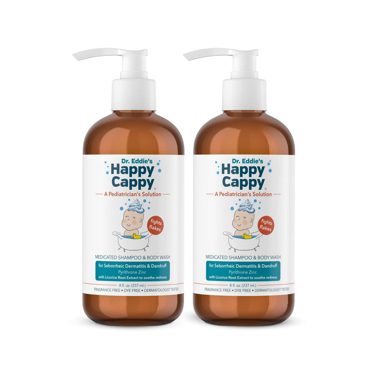 Happy Cappy Medicated Shampoo bottle for gentle scalp care