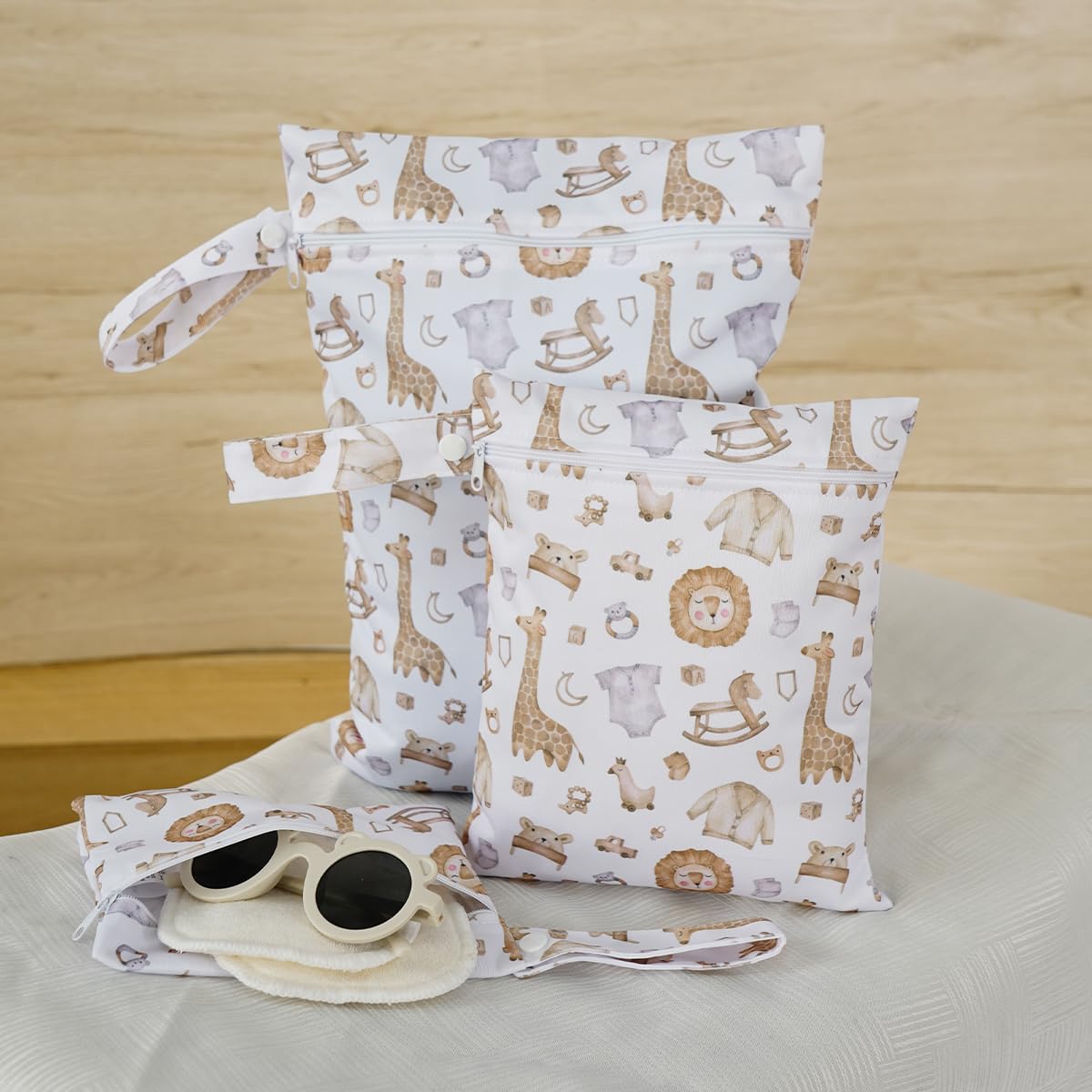 Happy Flute wet bag ready for beach and pool use.