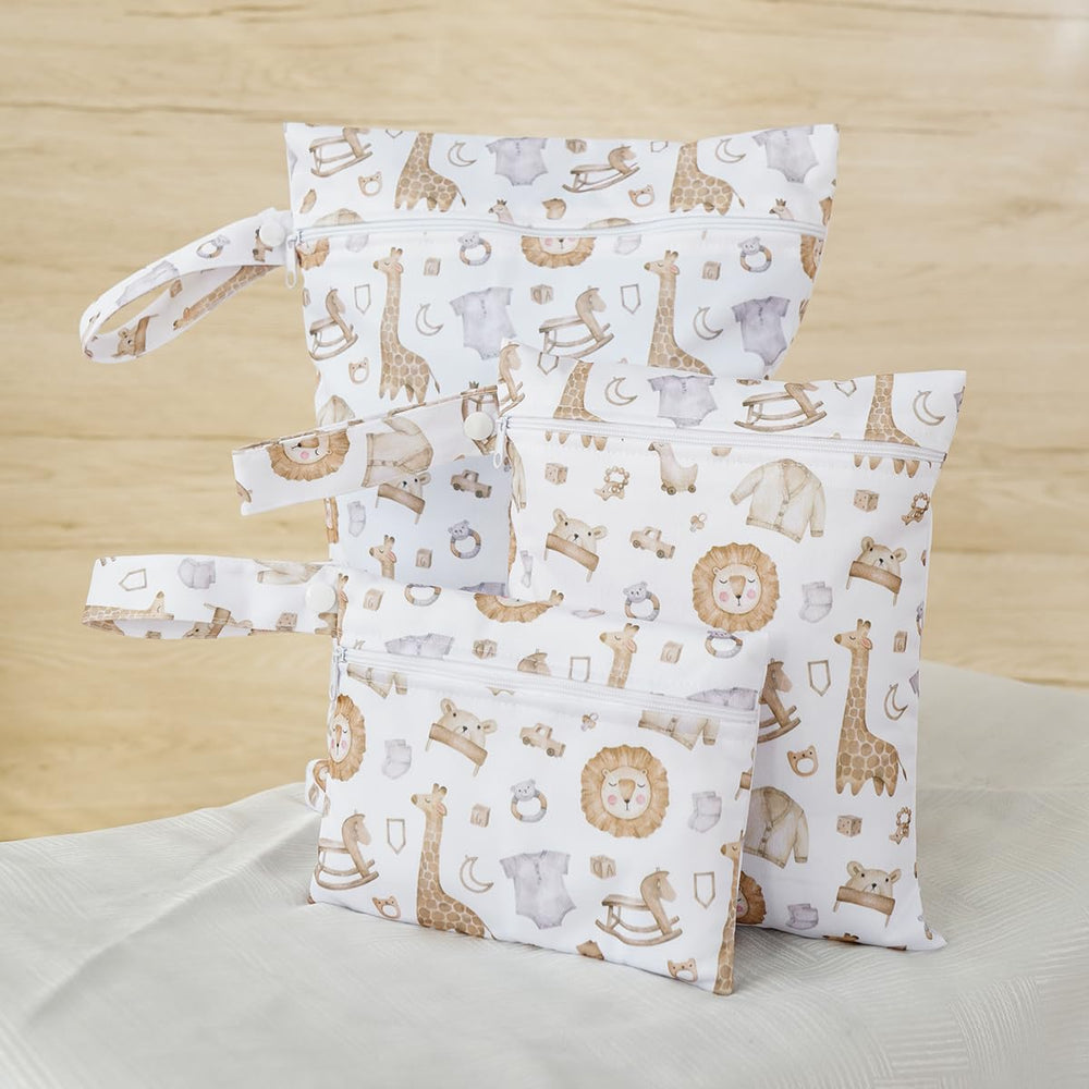 Happy Flute travel wet bag folded for compact packing.