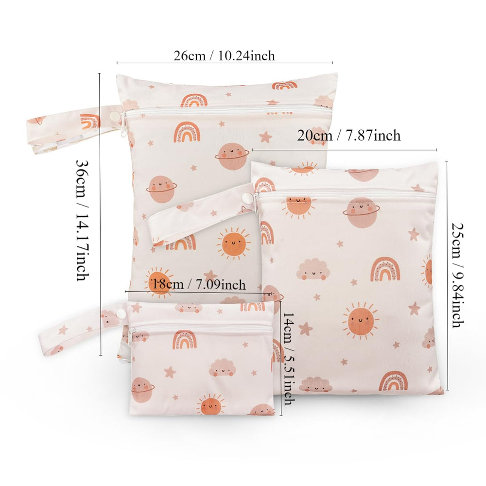 Happy Flute stylish patterned wet bag adds color while staying practical.