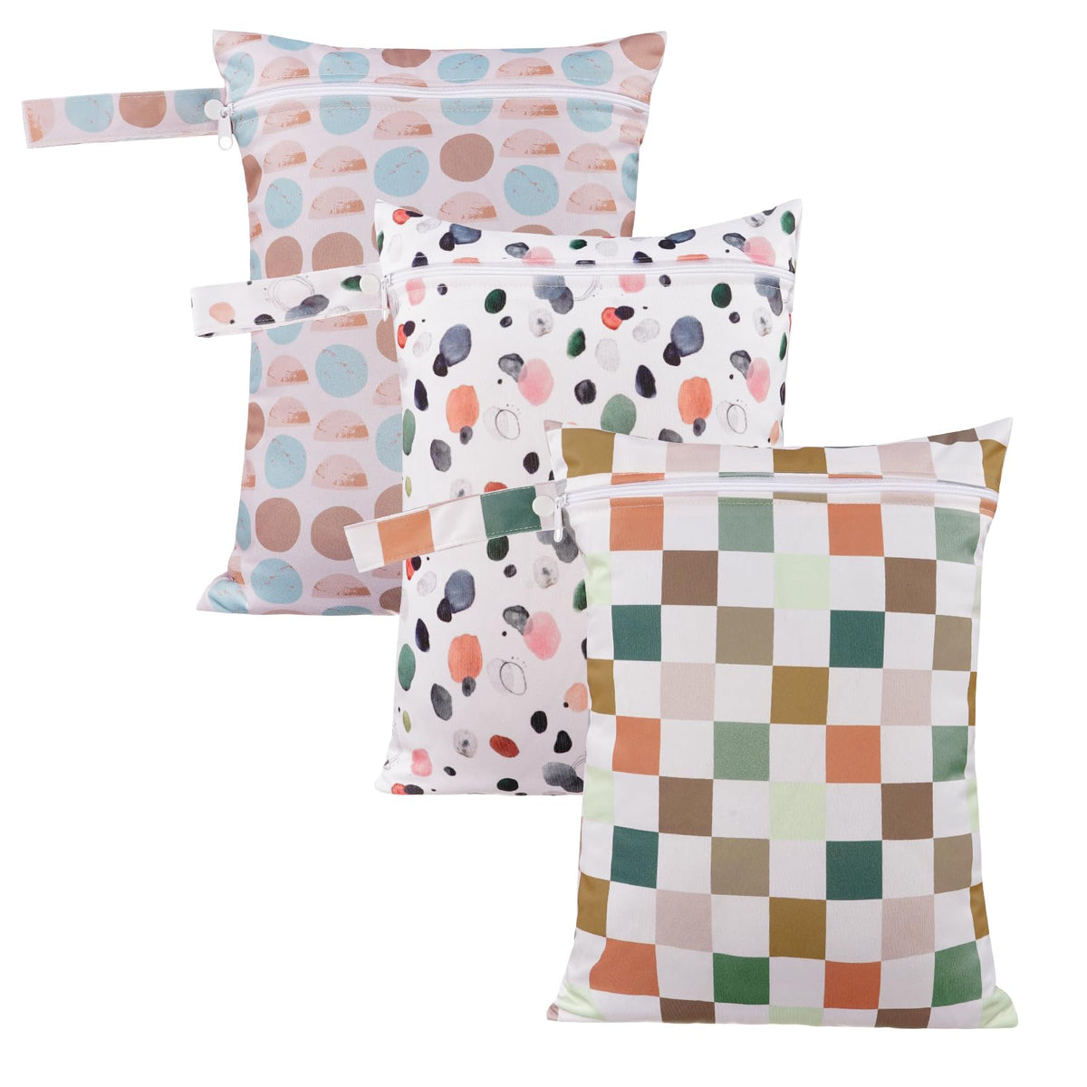 Happy Flute wet bag with lattice pattern keeps wet items dry and organized.
