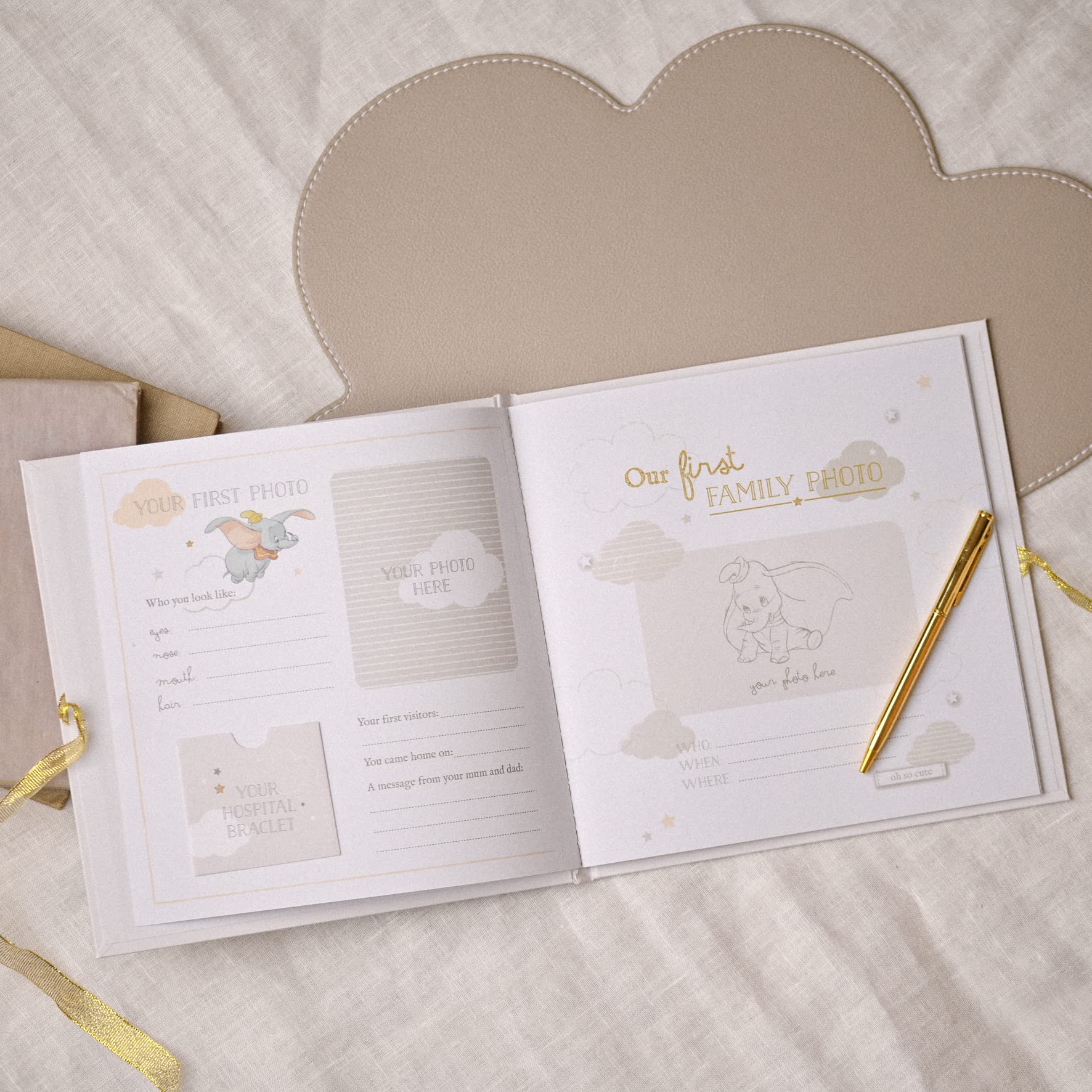 Happy Homewares Dumbo memorabilia pocket provides space for mementos and notes
