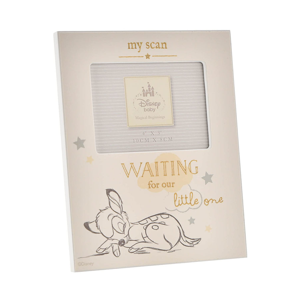 Happy Homewares Magical Beginnings frame featuring Bambi adds a timeless baby scan keepsake