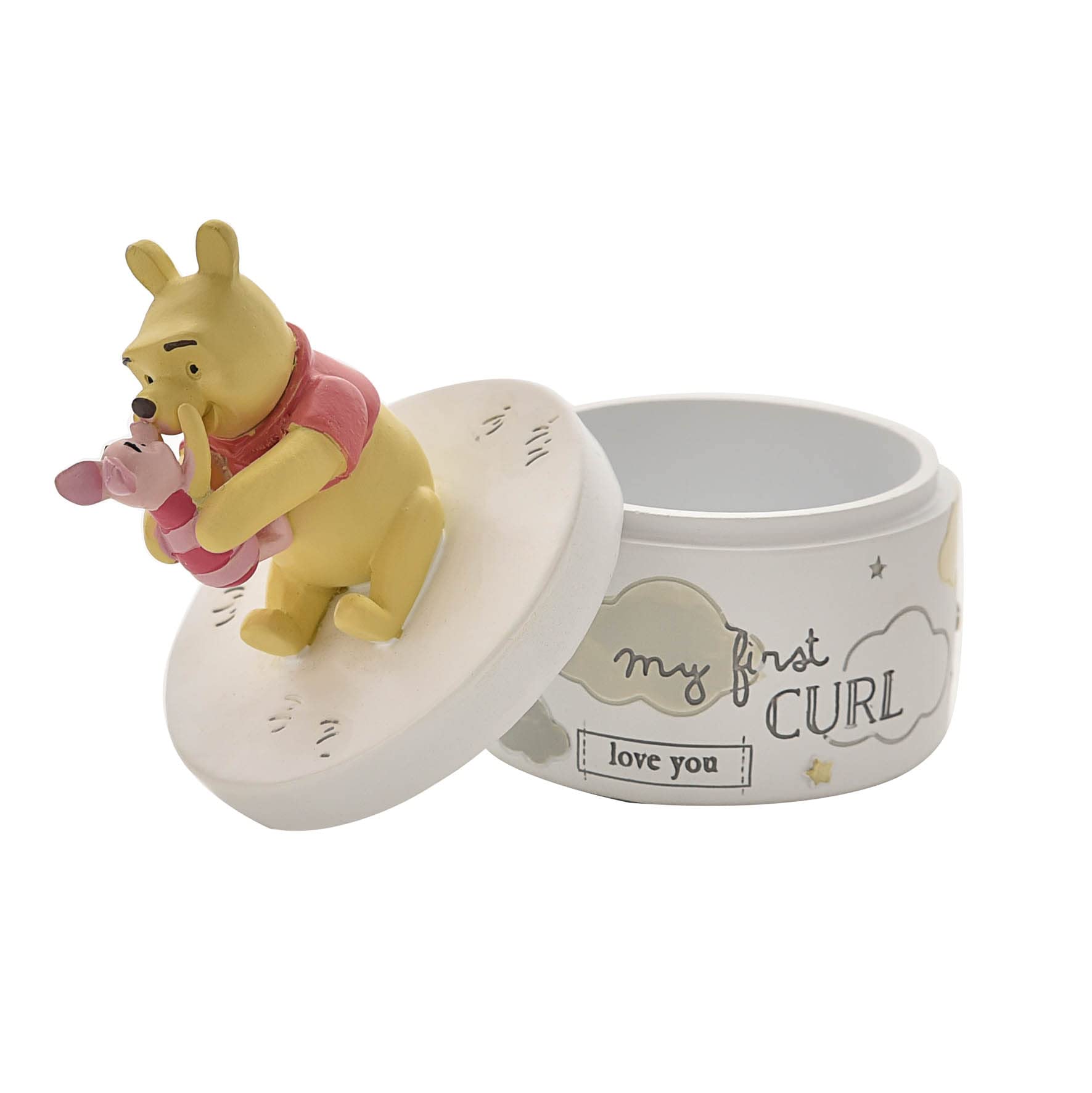 Happy Homewares Magical Beginnings curl pot with Eeyore for timeless nursery display