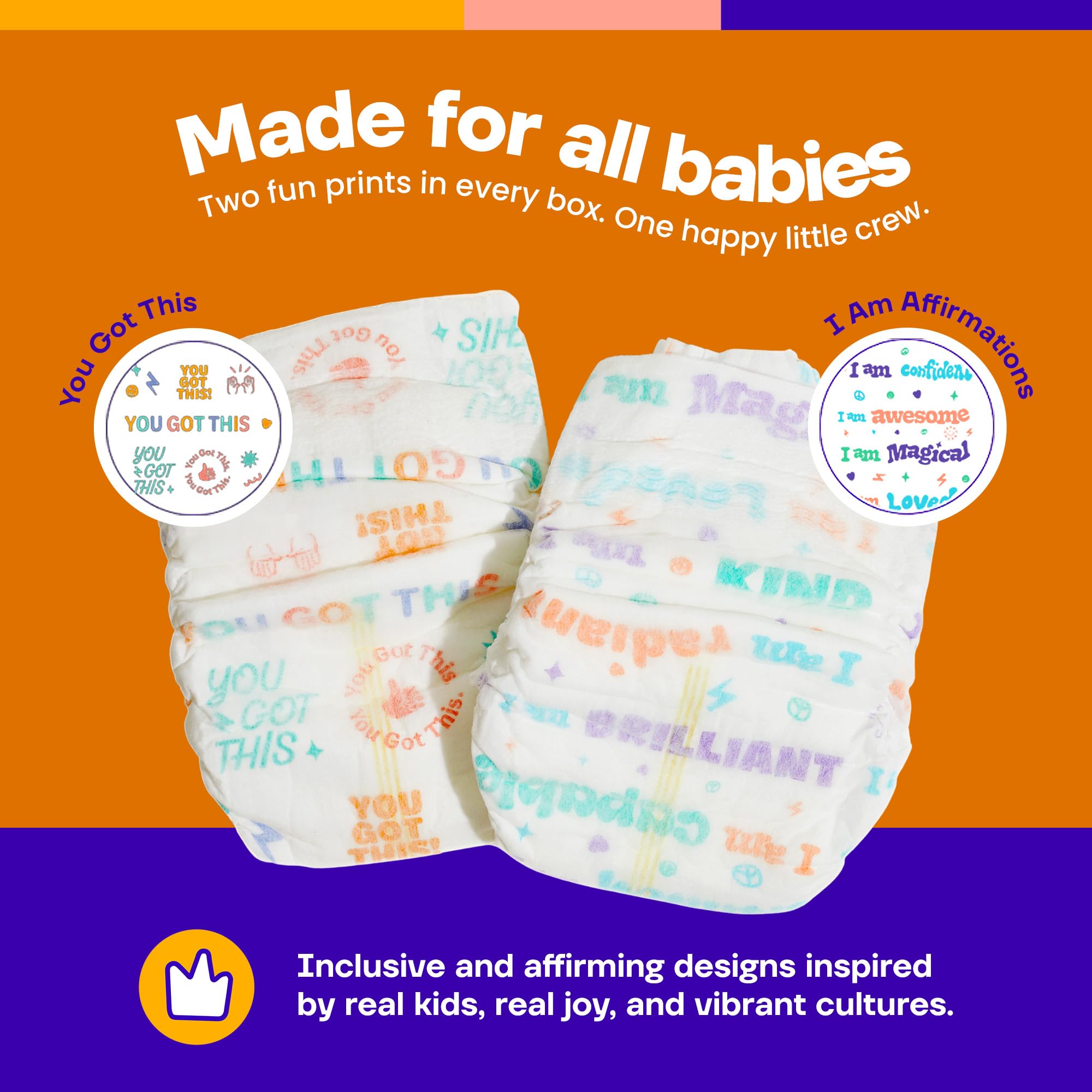 Unisex full-coverage design for all babies.