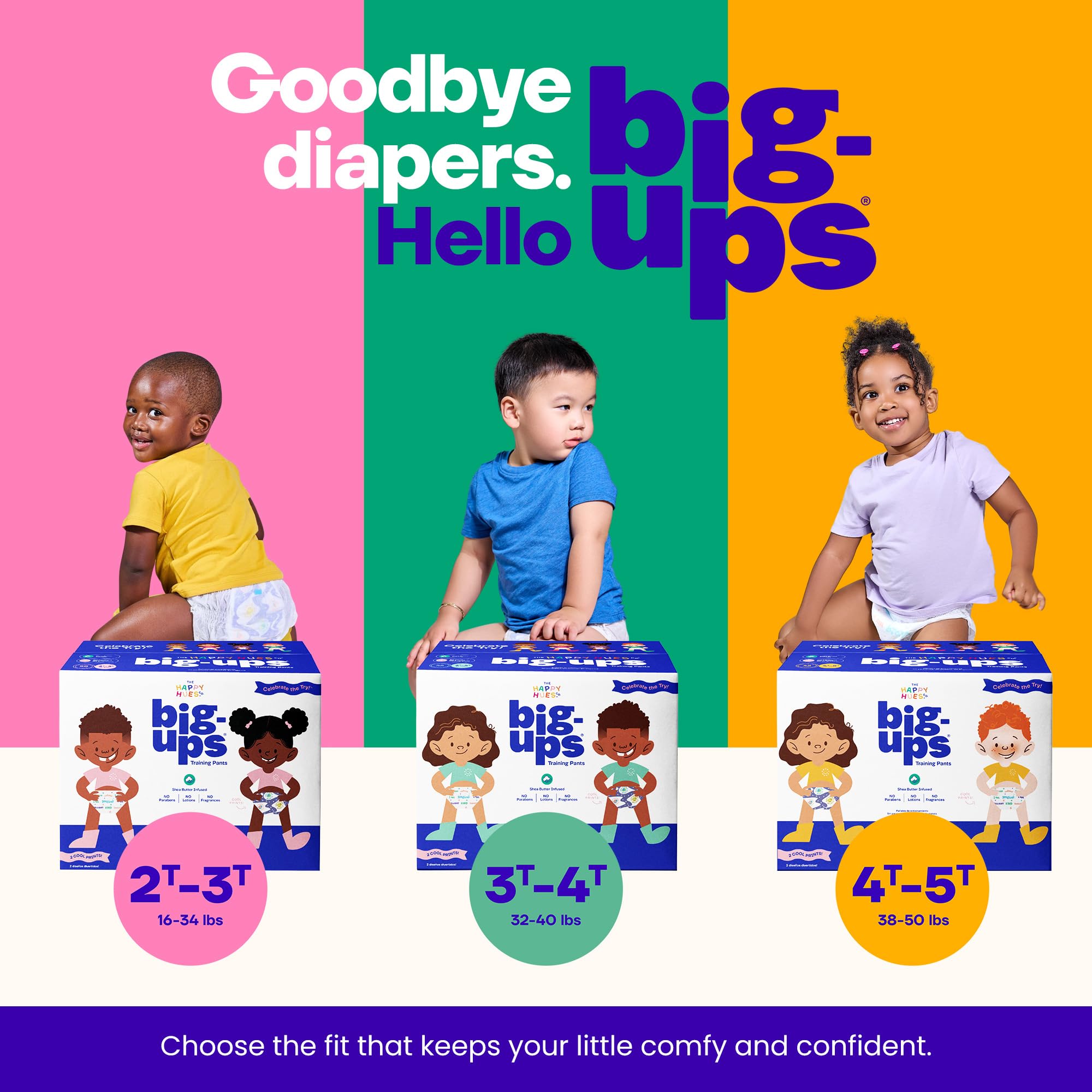 Soft cashmere-like texture of Happy Hues Go-Getters diaper for comfortable wear