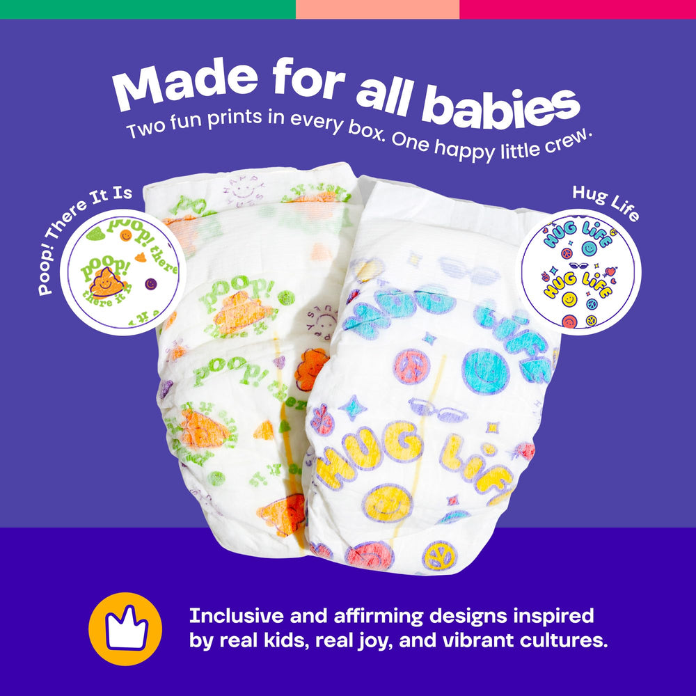 The Happy Hues Go-Getters elastic waist and leg cuffs provide secure, flexible fit.