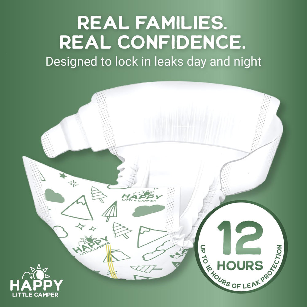 Happy Little Camper breathable design supports skin-friendly comfort.