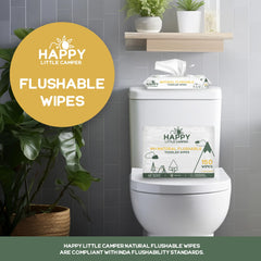 Happy Little Camper plant-based material close-up highlighting chlorine-free composition