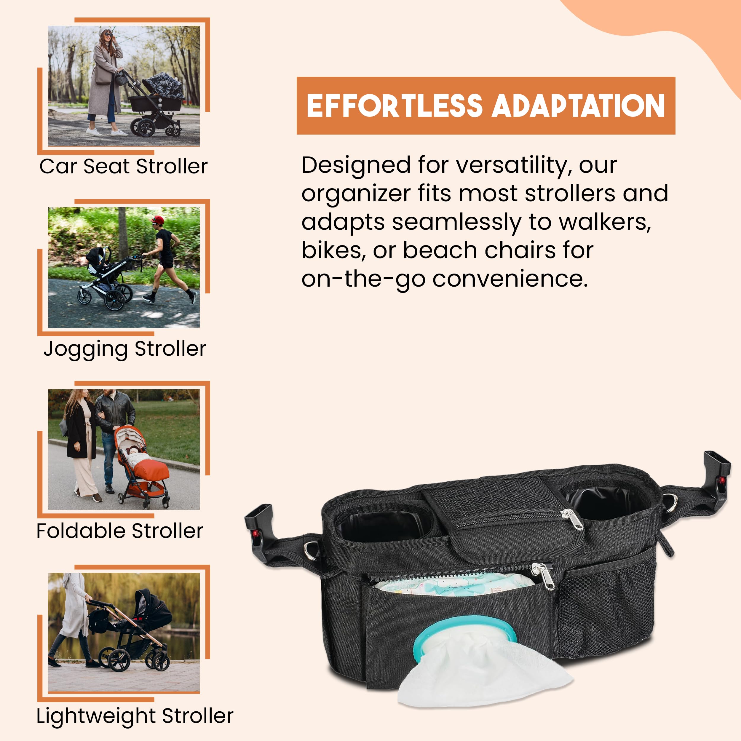 Happy Path & Co clear phone pocket for easy viewing on the go.