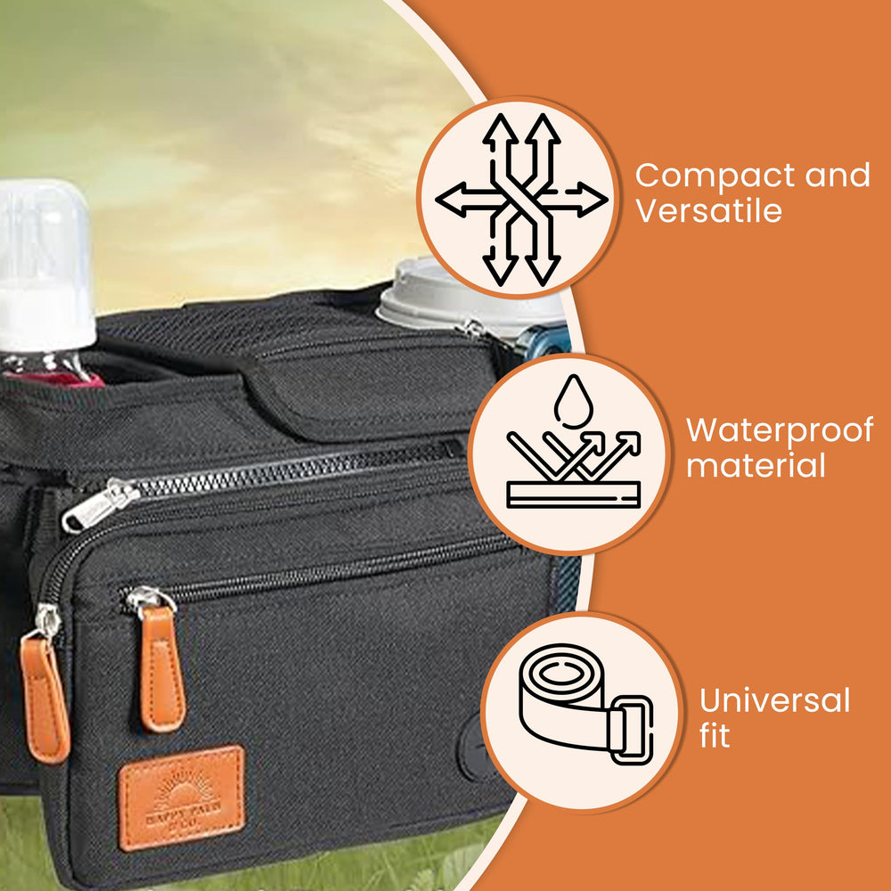 Happy Path & Co detachable zip-off pouch for valuables on the move.