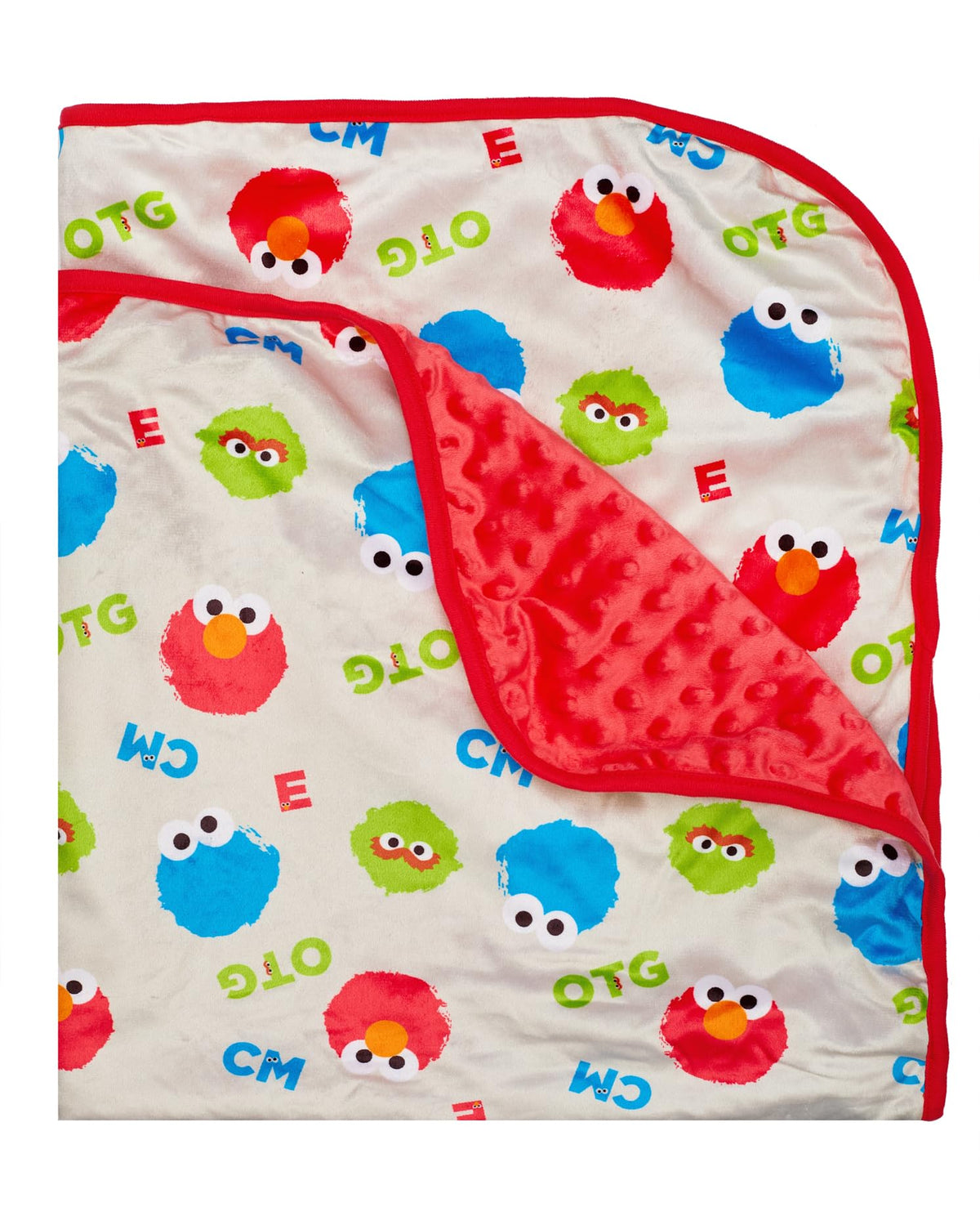 Happy Threads baby blanket close-up of plush polar fleece texture for cozy warmth.