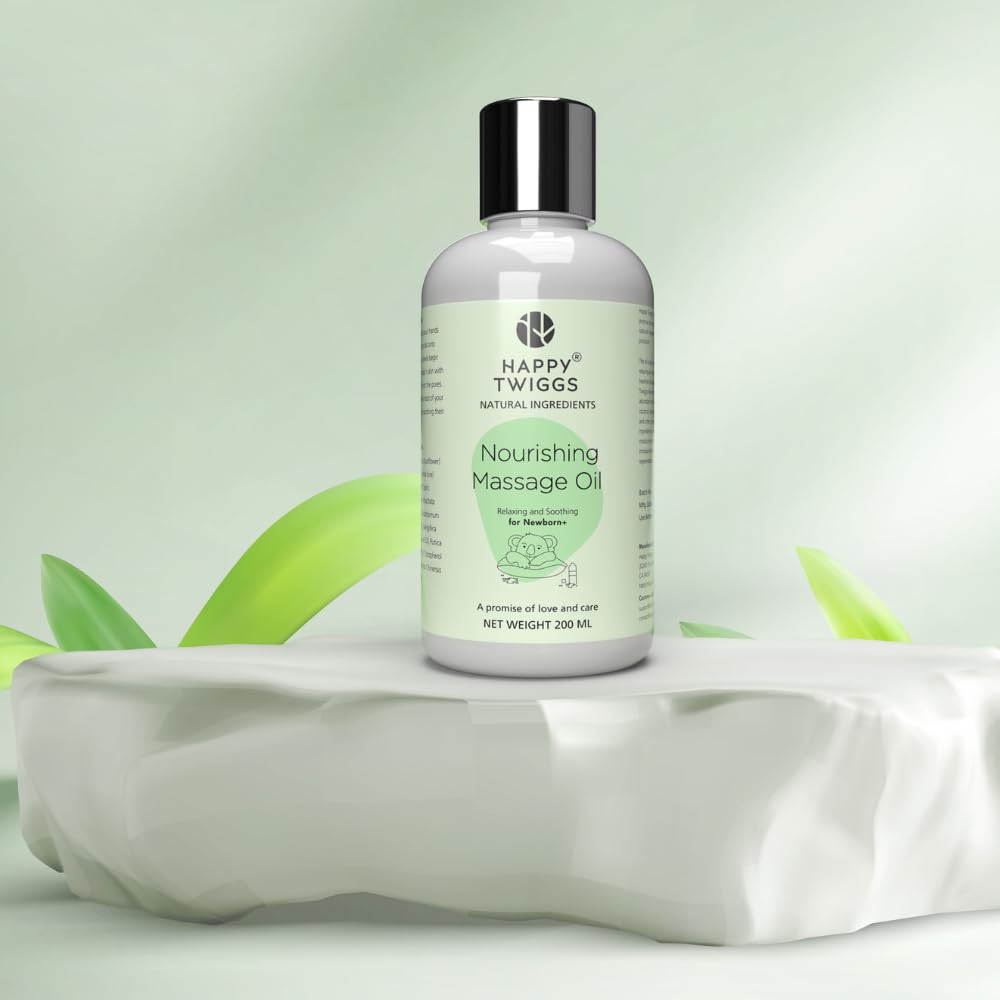 After-shower use with Happy Twiggs Organic Massage Oil