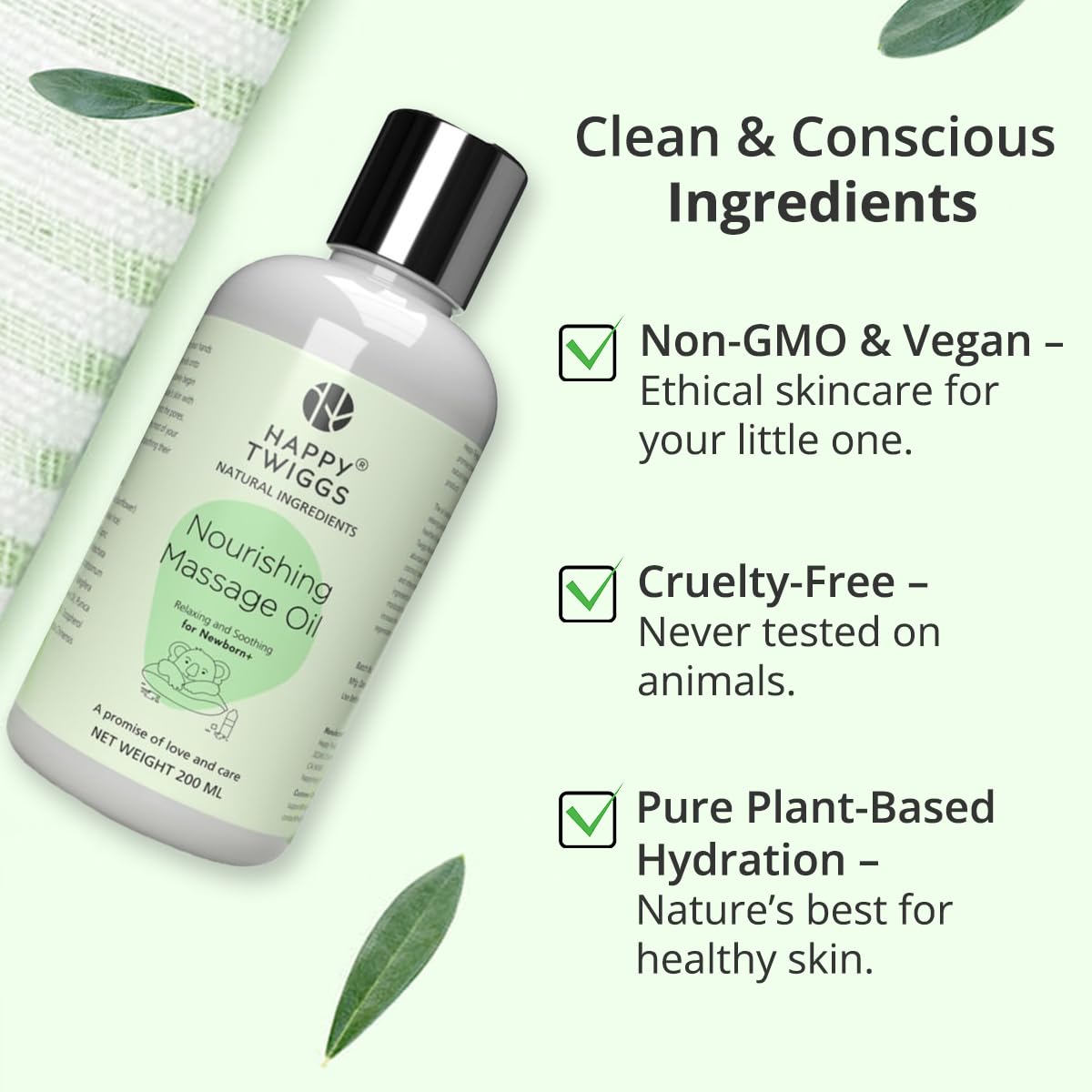 Sensitive skin close-up showing Happy Twiggs lightweight hydration