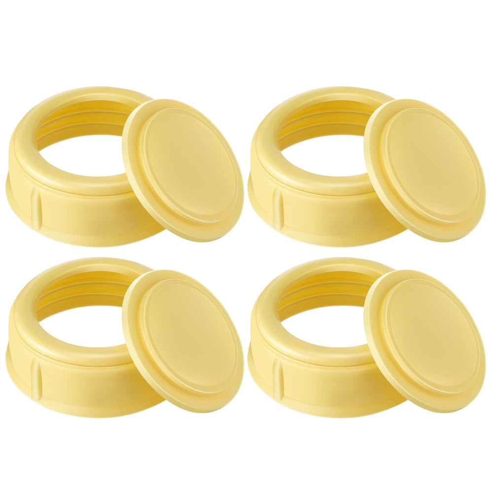 HappyAlley nipple rings fit Medela 5oz bottle for leak-free pumping.