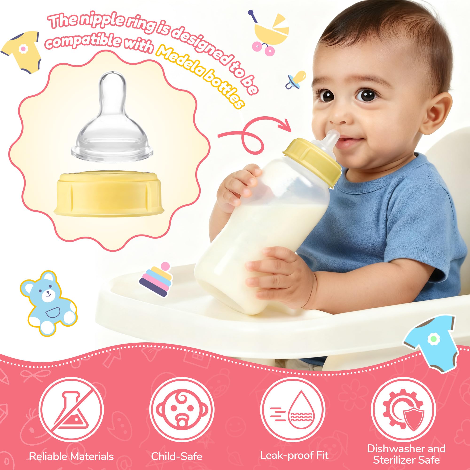 HappyAlley collar rings withstand sterilization for repeated use.