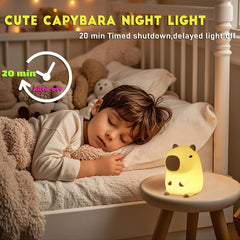 HAPPYBAG Capybara silicone night light material feels soft and safe