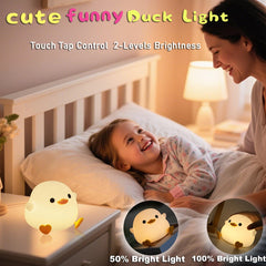 HAPPYBAG Duck Night Light Dimmable Silicone for soft eye friendly illumination