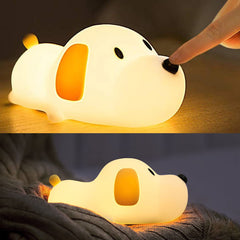 HappyBag Kids Night Light dog lamp provides safe nursery illumination