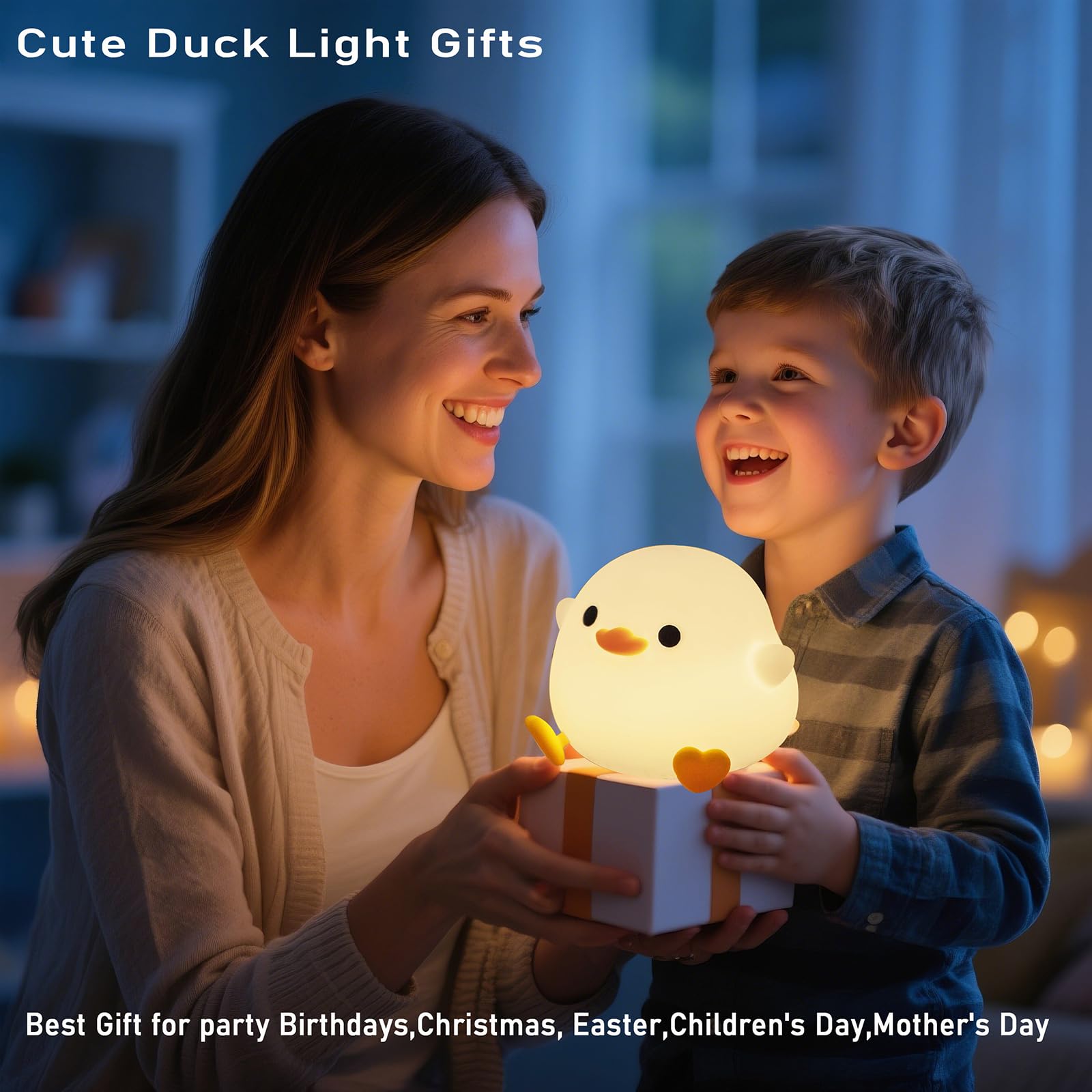 HAPPYBAG Squishy silicone duck lamp makes a playful giftable option