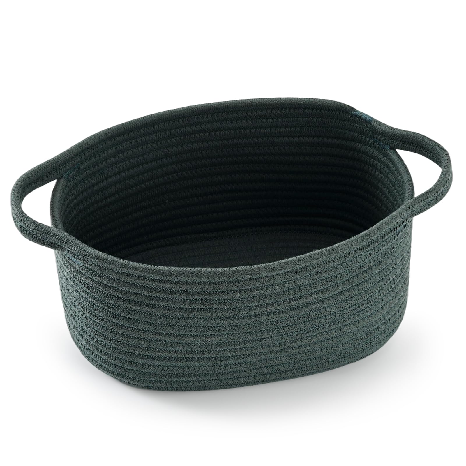 Happyiren basket front view in hunter green for stylish nursery storage