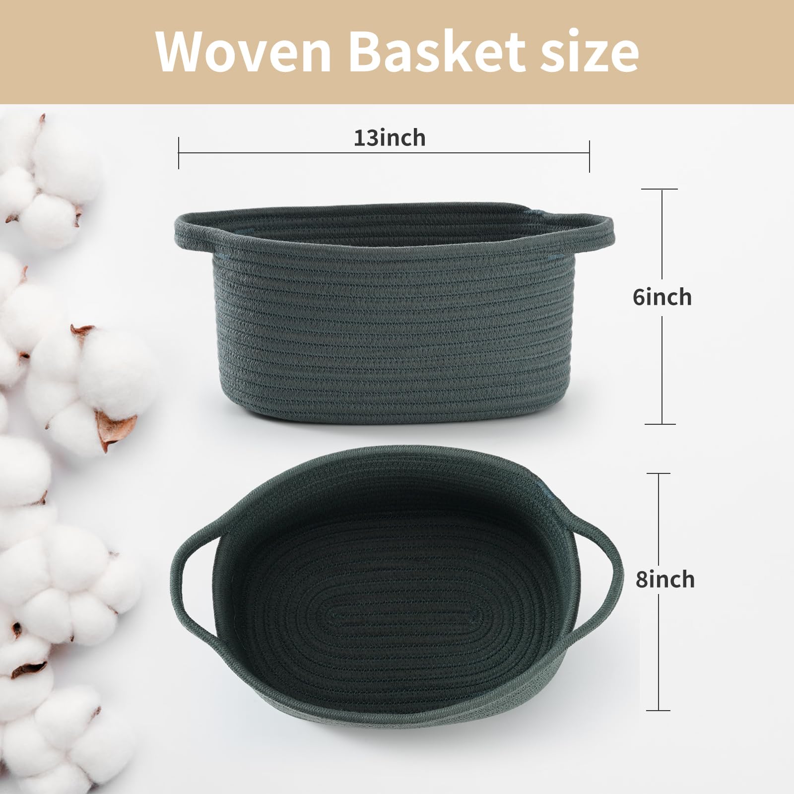 Happyiren basket with reinforced handles ready for easy transport