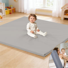 HARBOLLE baby play mat tummy time surface, non-slip and waterproof.