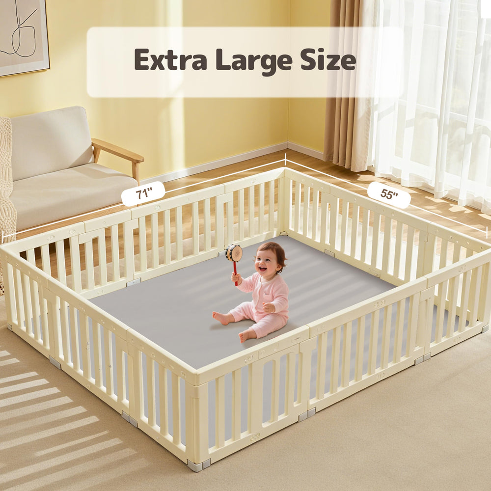 Removable stretch cover of Harbolle mat stays secure on floors.